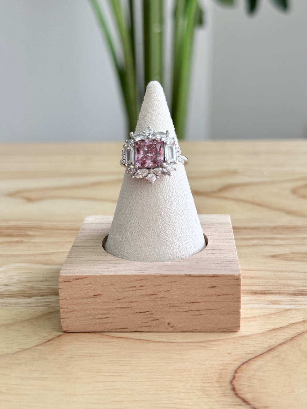 Ryze Party Oct Ice Ice Baby Pink Venom Ice CZ Ring Size 7 | .925 Sterling Silver